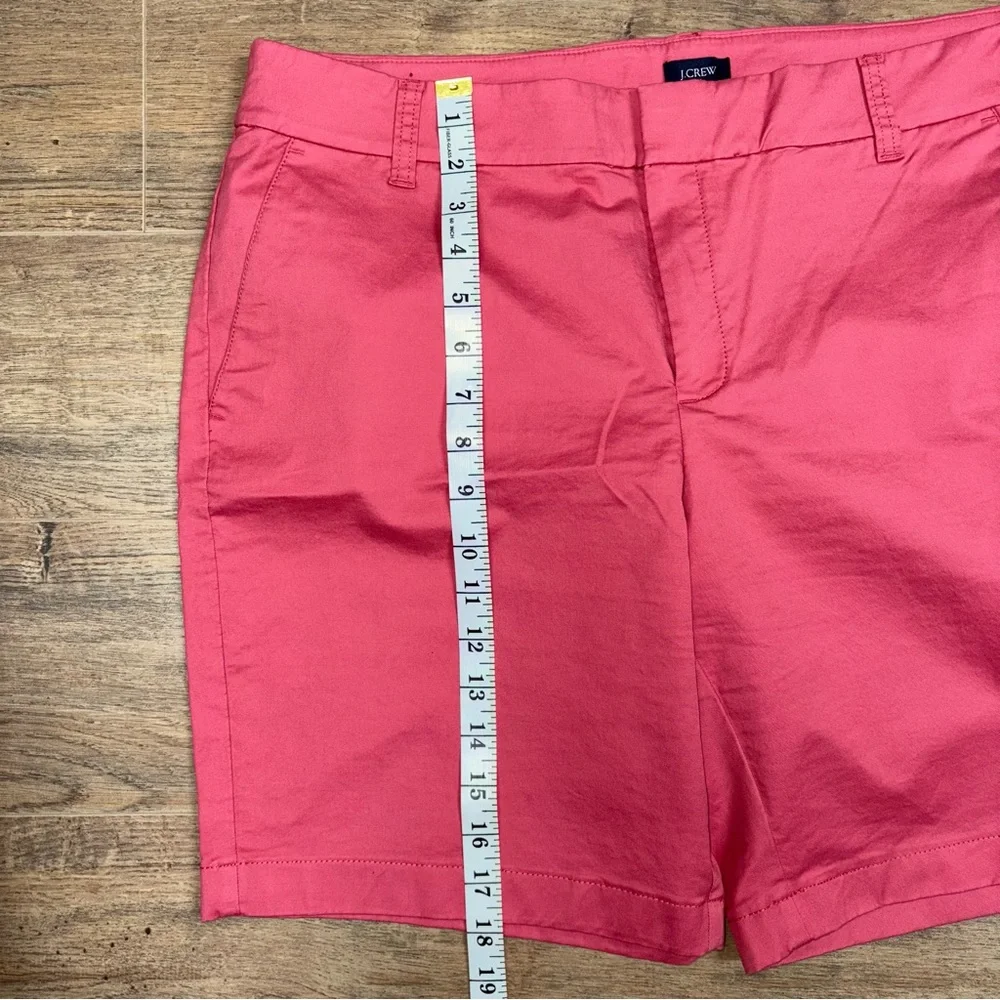 J.‎ Crew Women's Pink Coral 9” Bermuda Chino Shorts Size 14 Preppy Nautical